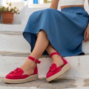 Pantofi casual Fucshia model - Oxi PN