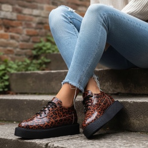 Pantofi Casual maro model - Nadin Leo Laquer - Img 3