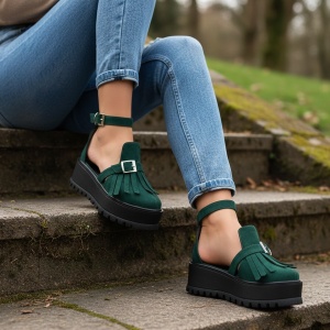 Pantofi Casual verzi model - Erisa PN - Img 4