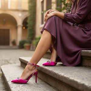 Pantofi Dama fucsia model - Honey