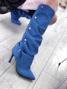 Cizme Dama / Kaia Denim Blue - Img 3