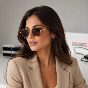 Ochelari de soare dama - maro UV400 - P9537