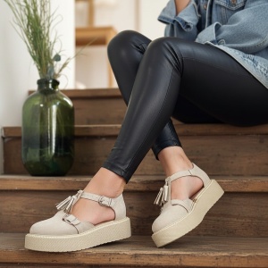 Pantofi Casual bej model - Ozi PN