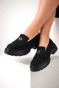Pantofi casual negri model - Olga PN - Img 3