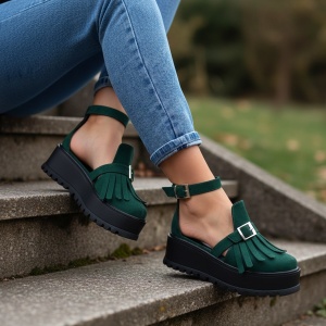 Pantofi Casual verzi model - Erisa PN