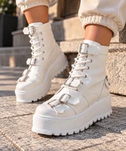 Ghete dama albe model - I-Saga S