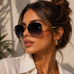 Ochelari de soare dama - negru 2020-526