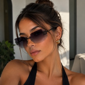Ochelari de soare dama - negru UV400 - 2020-383
