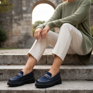 Pantofi Casual albastri model - Saya - Img 3