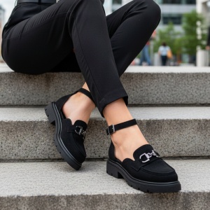 Pantofi casual negri model - Ray PN