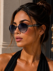 Ochelari de soare dama - albastru UV400 - 2020-522