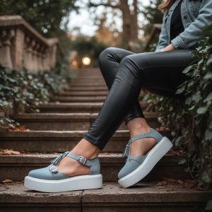 Pantofi Casual albastri model - Ozi Oceanic PN