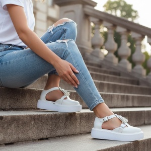 Pantofi Casual albi model - Ozi S