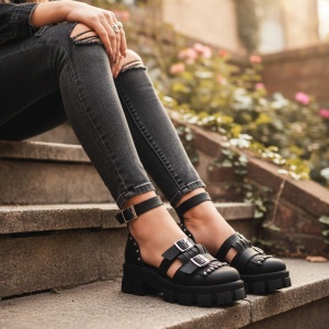 Pantofi Casual / Aysha Pig Negru - Img 5