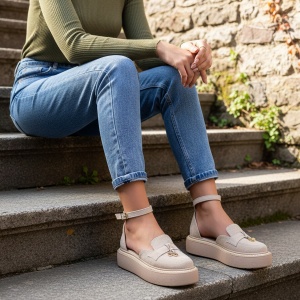 Pantofi Casual bej model - Kate PN - Img 2