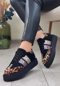 Pantofi Casual / Gato Black Shiny Leo - Img 1