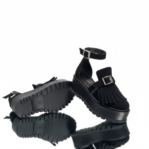 Pantofi casual negri model - Erisa - Img 2