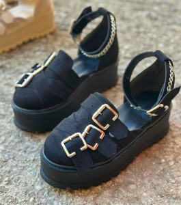 Sandale dama negre model - Swis PN