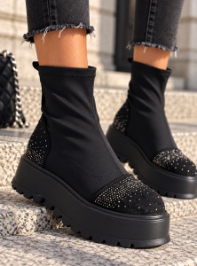 Ghete Dama negru gri model - Shy