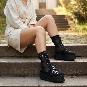 Ghete de Vara Dama Negre – Model Long Summer Saga PN - Img 3