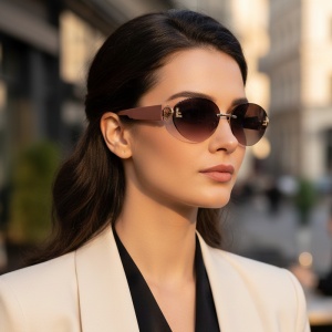 Ochelari de soare dama - roz UV400 - 2020-512 (Toc inclus)