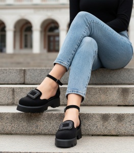 Pantofi casual negri model - Amiri PN