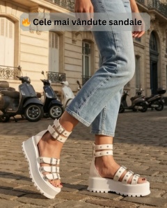 Sandale Dama Albe model - Fever