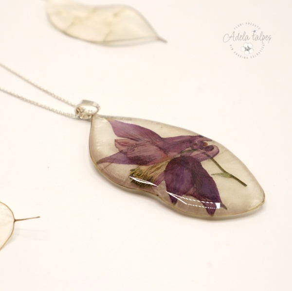 pandantiv Lunaria "Zbor violet" - Img 2