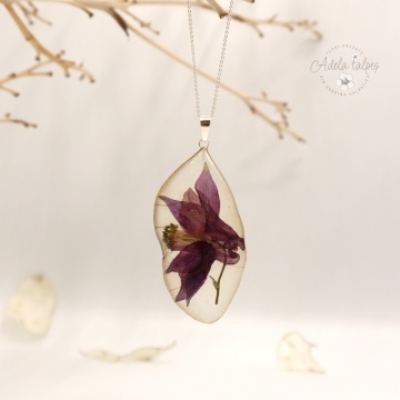 pandantiv Lunaria "Zbor violet"