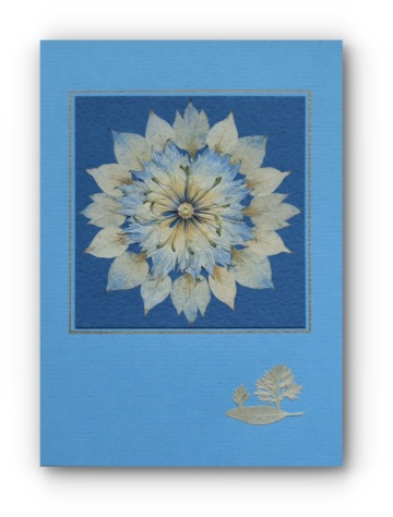 Felicitare de iarnă albastră - Img 2