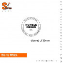 #Stampila rotunda R30 FIRMA / COMPANIE / SOCIETATE / PFA / ONG / SRL / SRL-D / SA / II