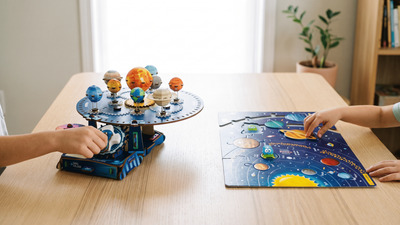Puzzle sau set de construcție: ce jucărie cu sistemul solar se potrivește copilului tău?