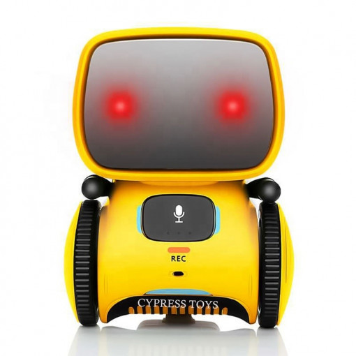Robot Inteligent Interactiv AT - Robot, cu Control Vocal Galben