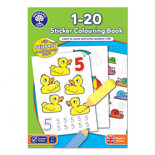 Carte de colorat cu activitati in limba engleza si abtibilduri 1 - 20
