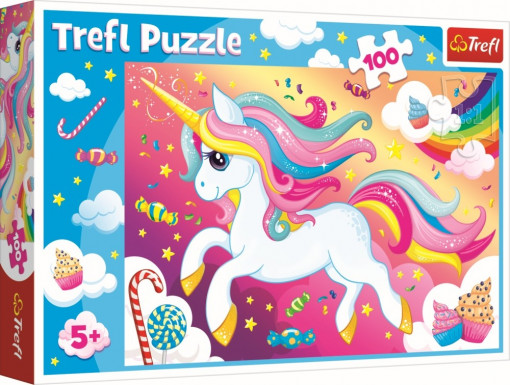 Puzzle Trefl 100 - Frumosul Unicorn