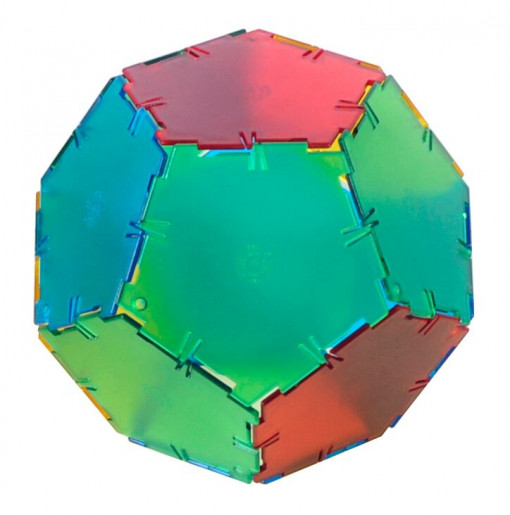 Set Constructii Polydron Translucent 24 Pentagoane