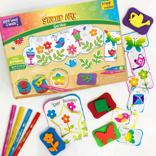 Set Creativ cu Stampile - Garden