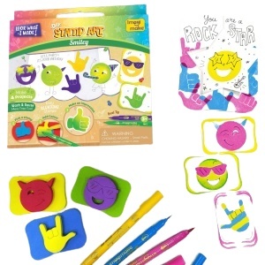 Set Creativ cu Stampile - Smiley