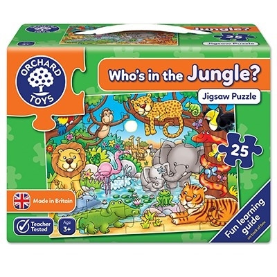 Puzzle cu Activitati Cine este in Jungla - Who's in the Jungle