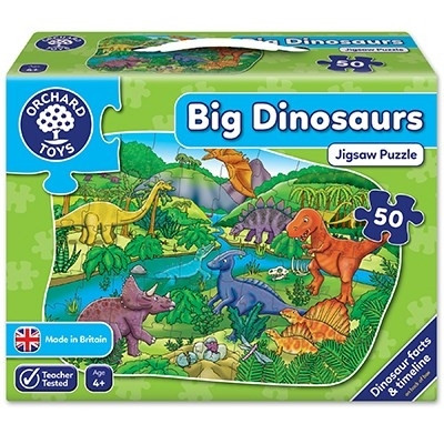 Puzzle de Podea Dinozauri (50 Piese) - Big Dinosaurs