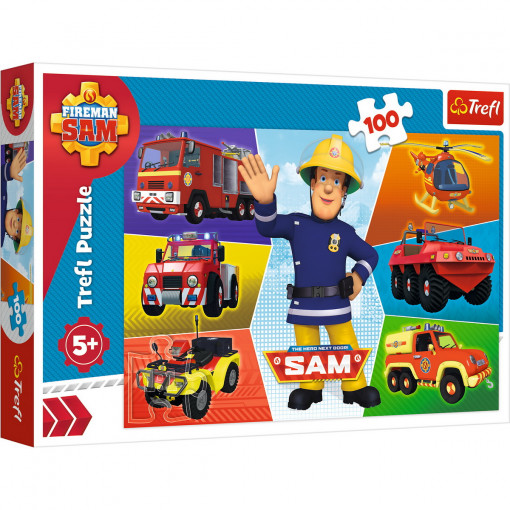 Puzzle Trefl 100 - Masinile Pompierului Sam