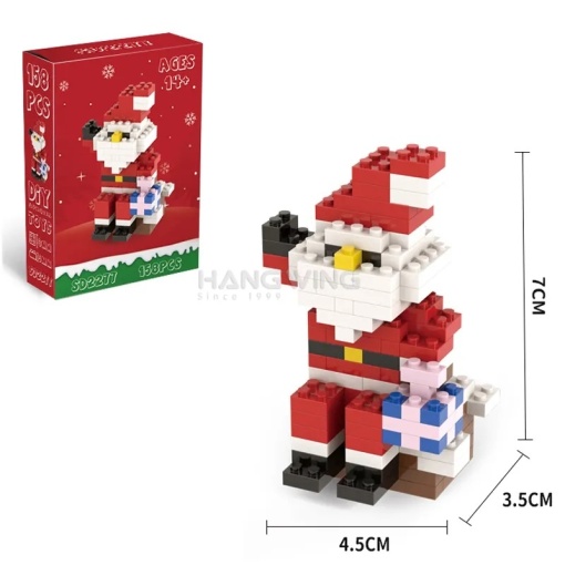 Set Constructie Mos Craciun 158 piese