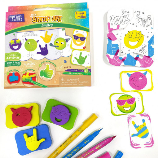 Set Creativ cu Stampile - Smiley