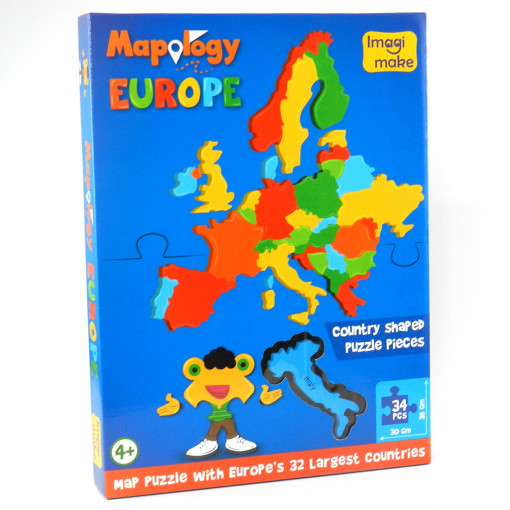 Puzzle Educativ din Spuma EVA - Harta Europei