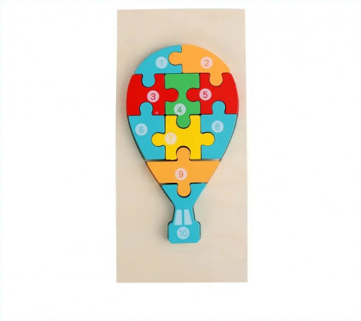 Puzzle Lemn 10 Piese - Balon