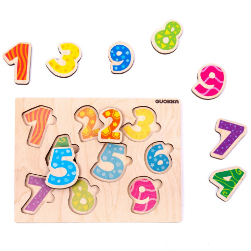 Puzzle Lemn - Cifre