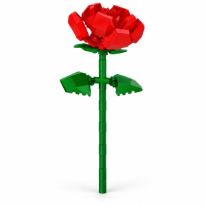 Floare de construit - Trandafir rosu
