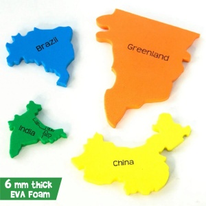 Puzzle Educativ din Spuma EVA - Harta Lumii - Img 4