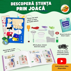 Set Constructie din Lemn - Corpul Uman Interactiv - Img 6