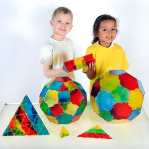 Set Constructii Polydron Translucent 20 Hexagoane - Img 2